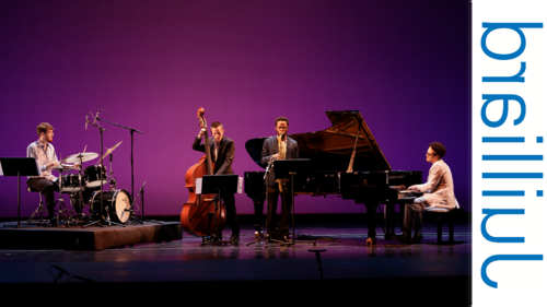 jazz ensemble performing on stage